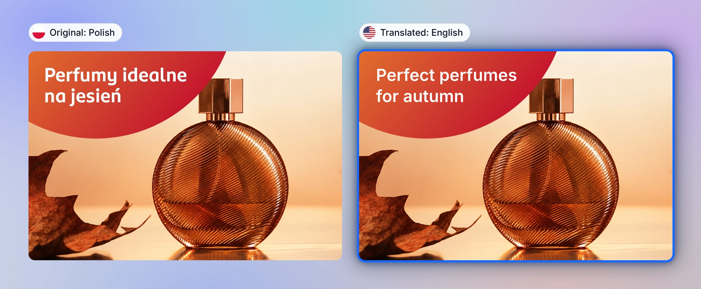 Product ad translated from Polish to English